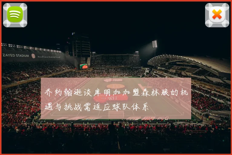 乔约翰逊谈库明加加盟森林狼的机遇与挑战需适应球队体系