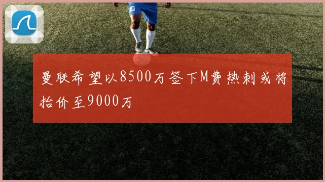曼联希望以8500万签下M费热刺或将抬价至9000万